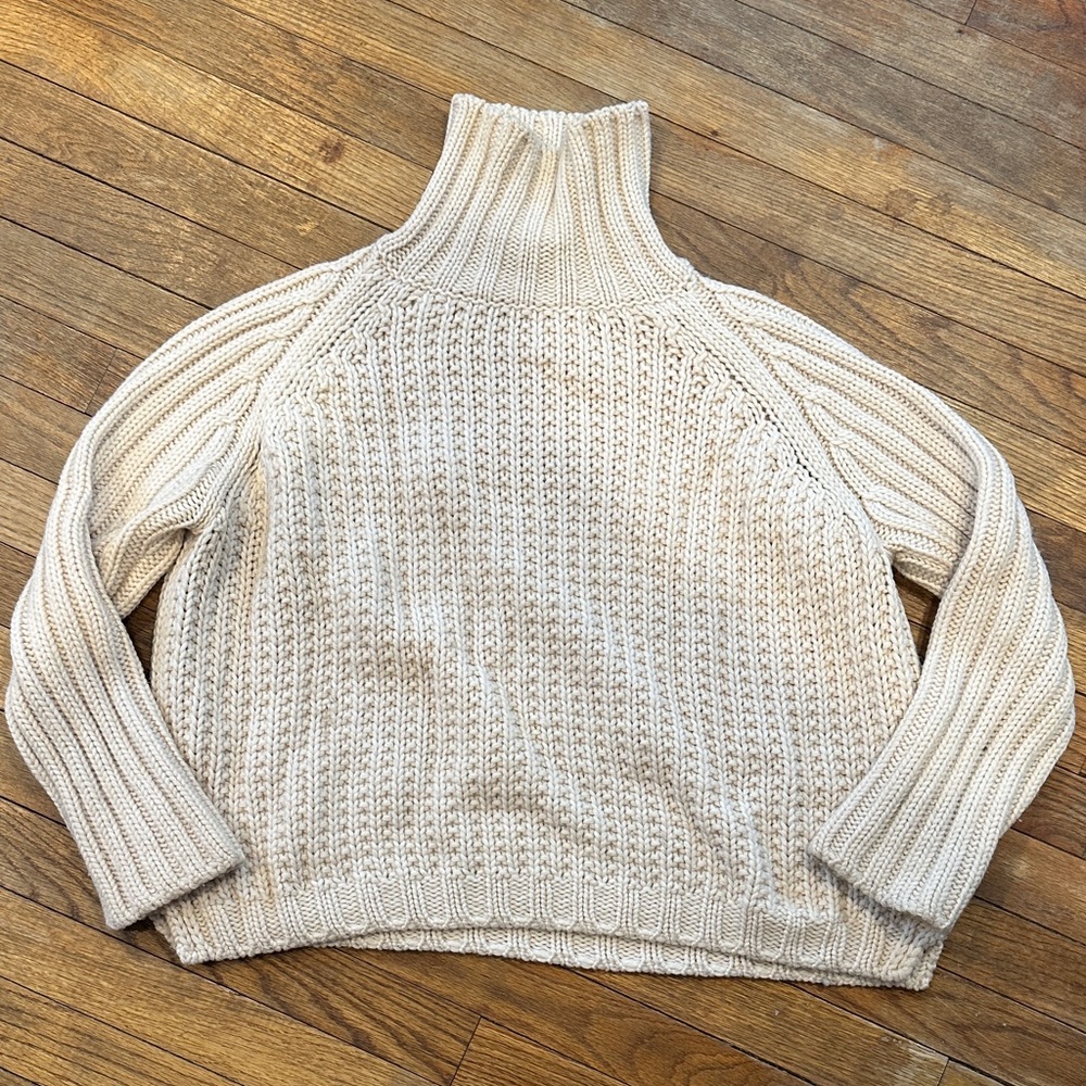 MaxMara Cream Cowl Neck Sweater